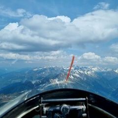 Flugwegposition um 13:10:22: Aufgenommen in der Nähe von Gemeinde Mayrhofen, Österreich in 2924 Meter